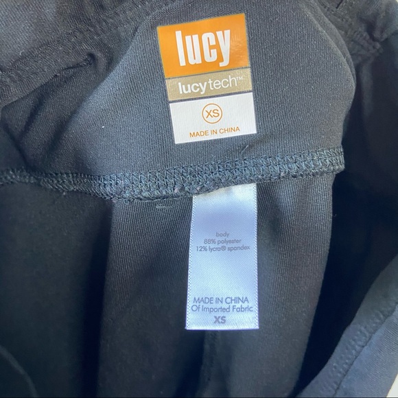 Lucy tech zipper ankle black athletic leggings - Picture 4 of 7